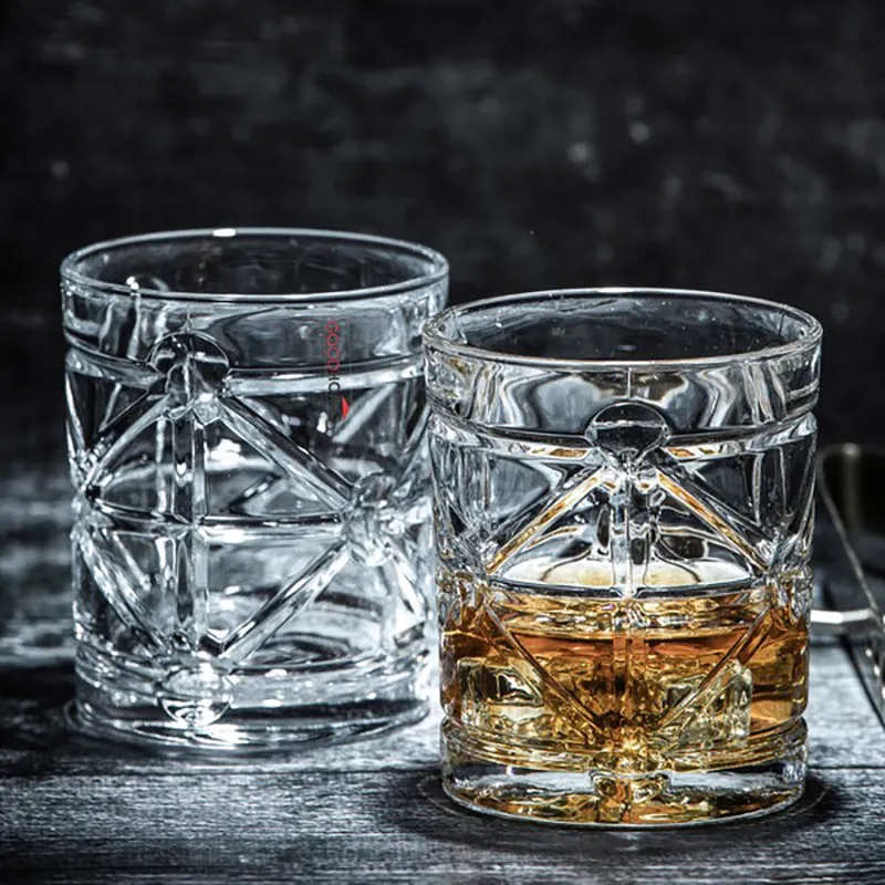Glass Scotch Glasses (280 mL Each) - Set Of Four media 4
