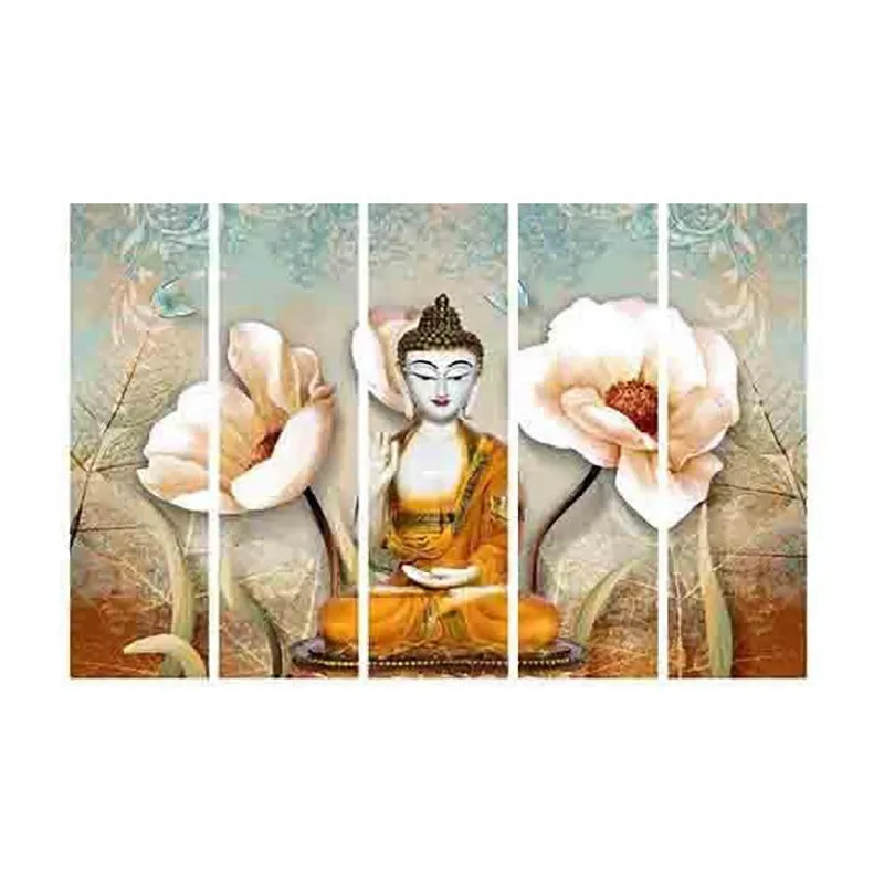 Lord Buddha Wall Art - Five Piece Set media 5