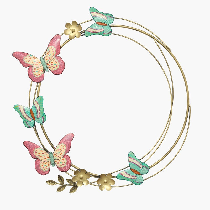 Butterfly Wreath Metal Wall Accent media 3
