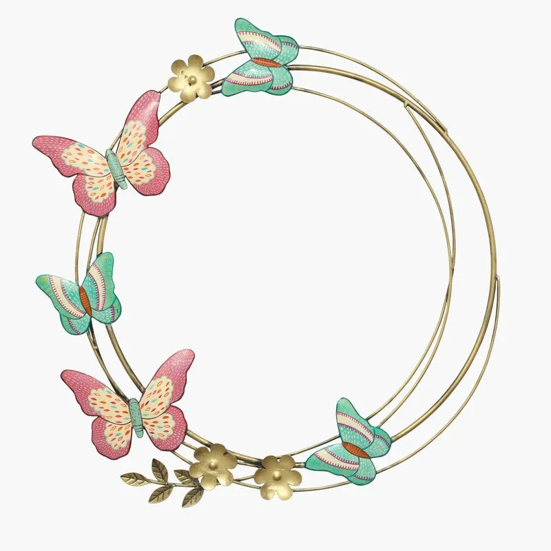 Butterfly Wreath Metal Wall Accent media 3