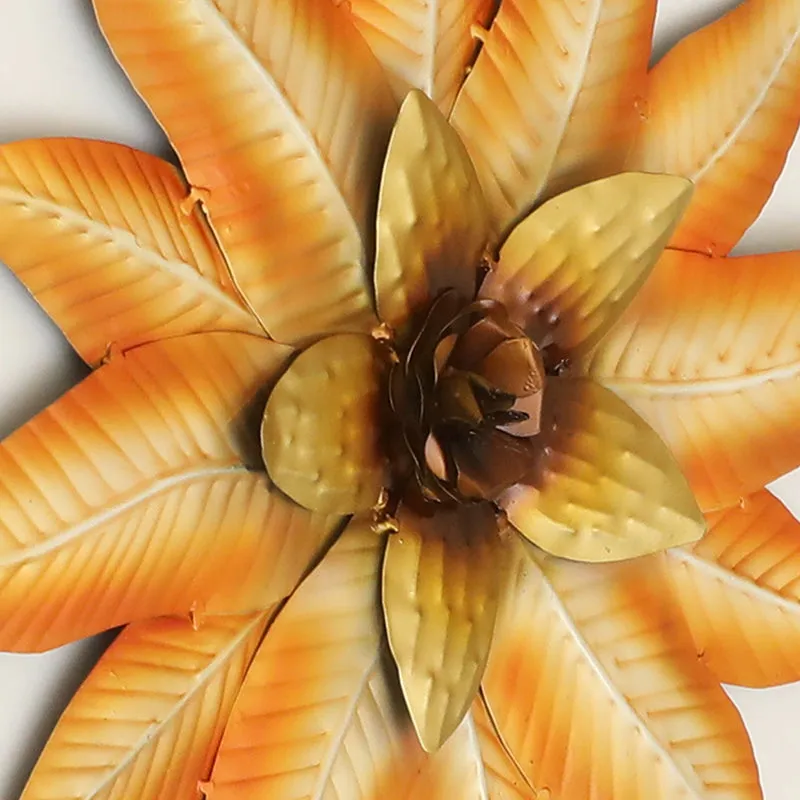 Forge Of Flora Metal Wall Accent - Orange media 4