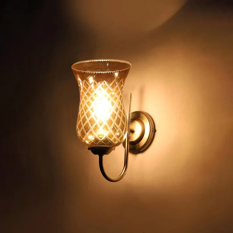 Crystal Lattice Glass Wall Lamp media 8