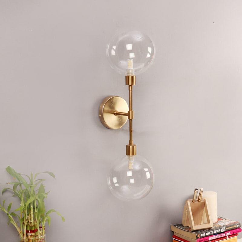 Joash Glass & Metal Wall Lamp - Gold media 6