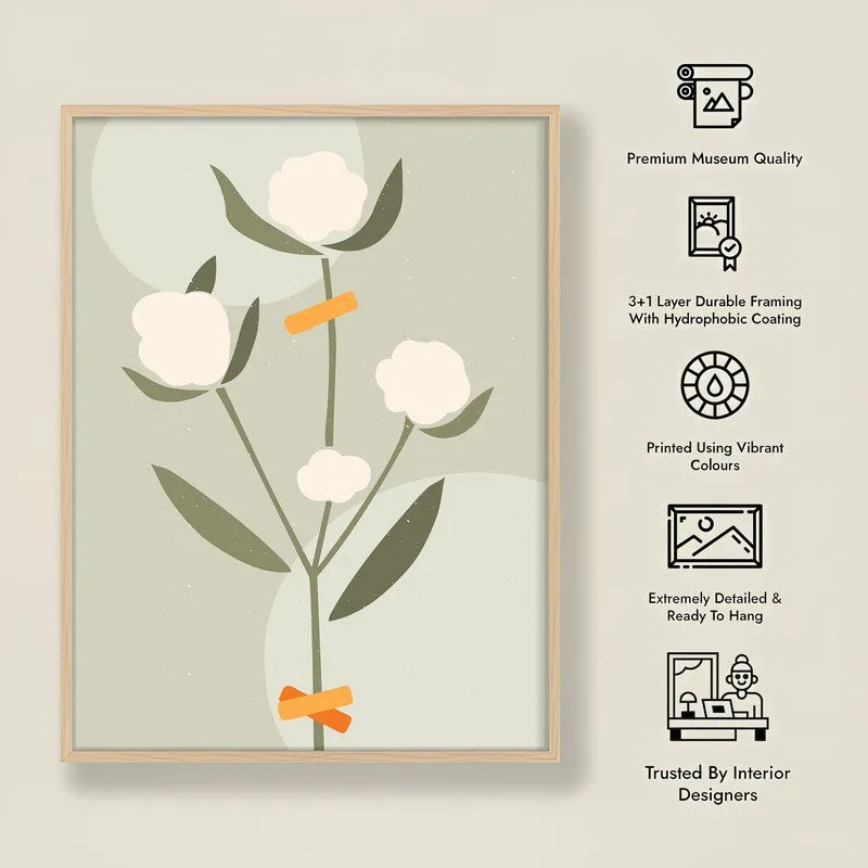 Eden's Tapestry Archival Canvas Wall Art - Natural Brown Frame media 8