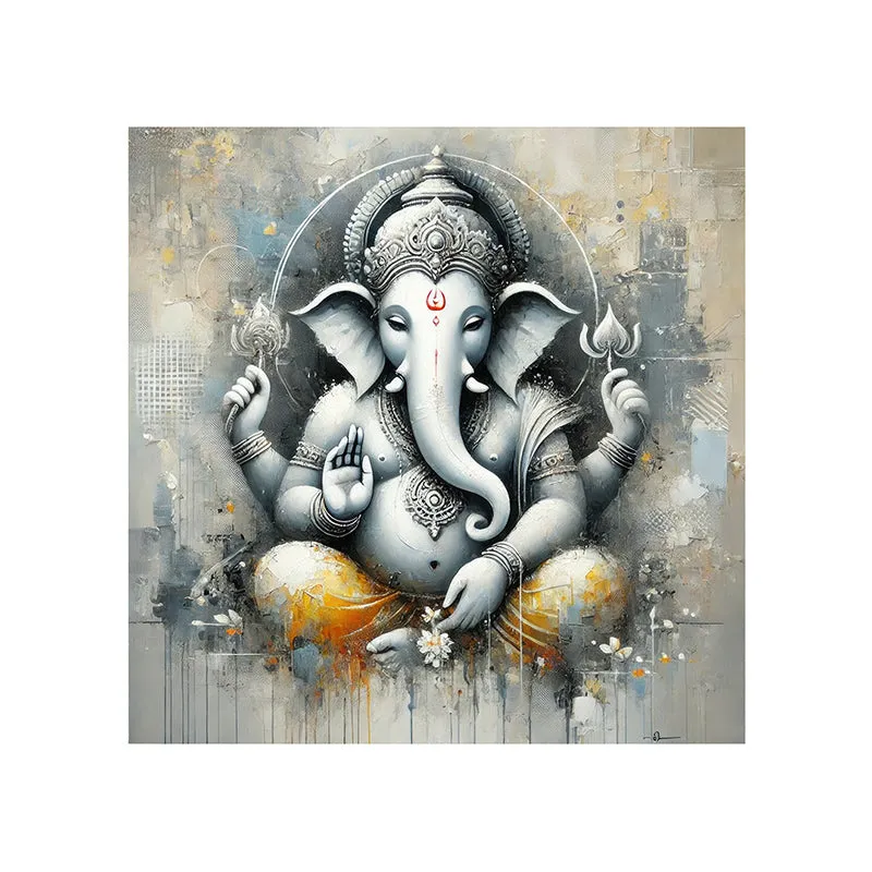 Gajanana Poly Canvas Wall Painting media 4