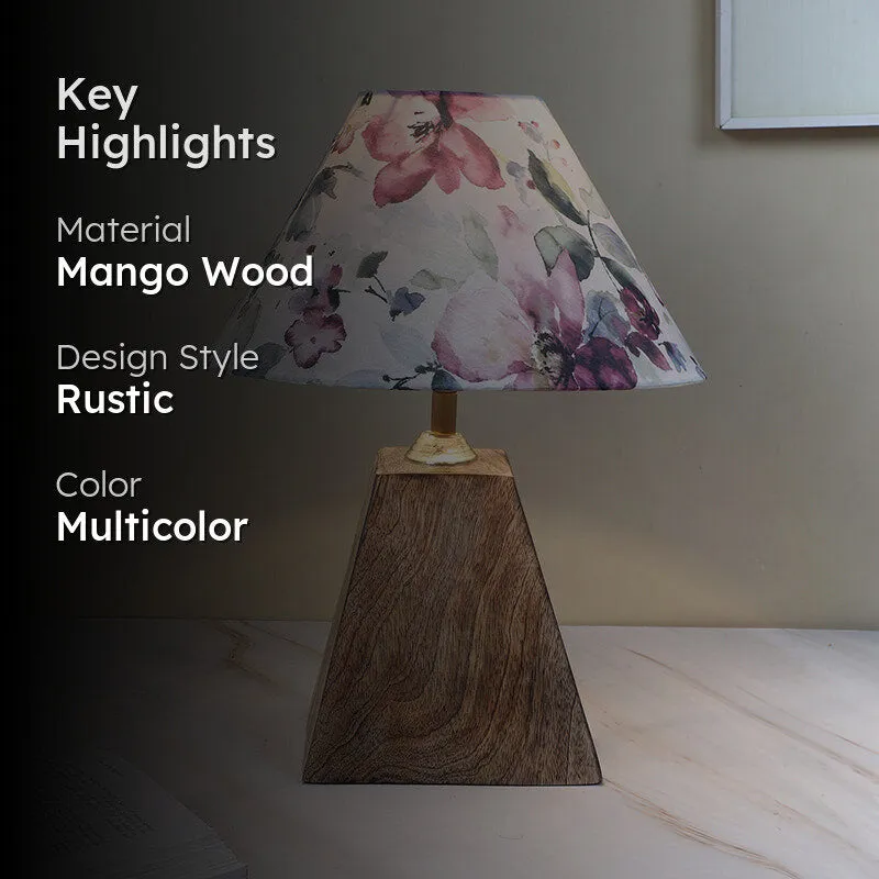 Lumikko Obelisk Mango Wood Table Lamp - Multicolor media 2