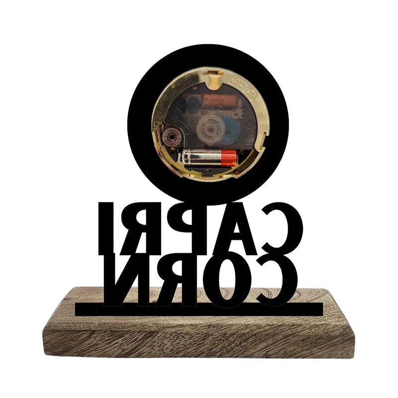 Capricorn Zodiac Analog Table Clock media 3