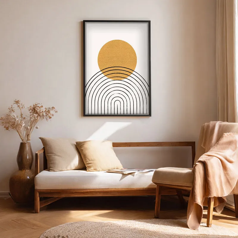 Radiant Balance Canvas Wall Painting With Black Frame media 1