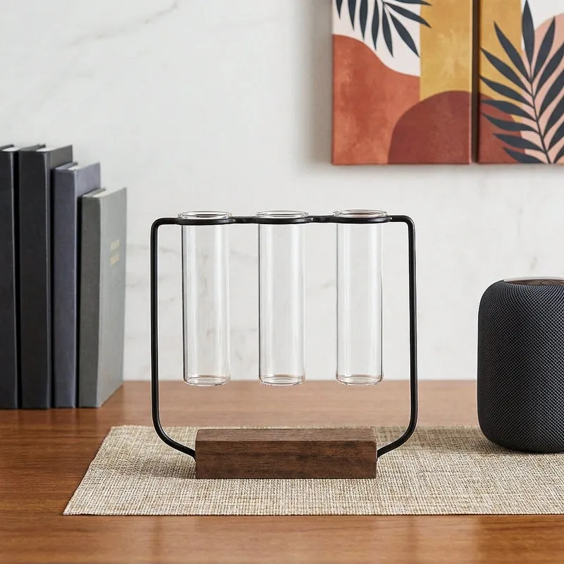 Vialscape Glass Planter With Stand - Four Piece Set media 1