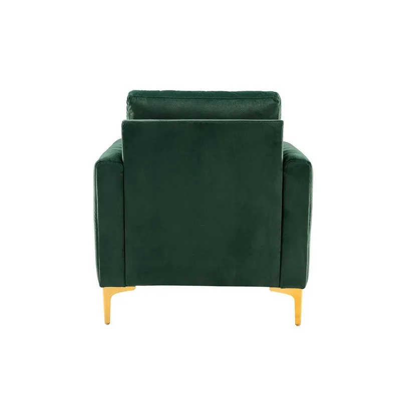Baseo Neem Wood Accent Chair - Green media 4
