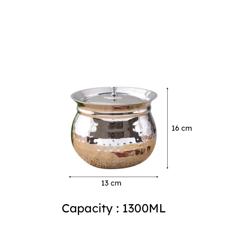 Vintage Rounded Handi With Lid - 1300 mL / 5 Inches media 6