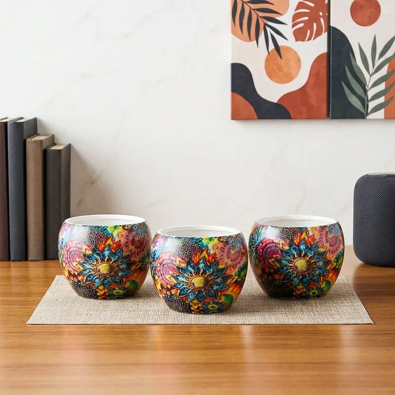 Elitta Ethnic Handcrafted Planter - Set Of Three media 1