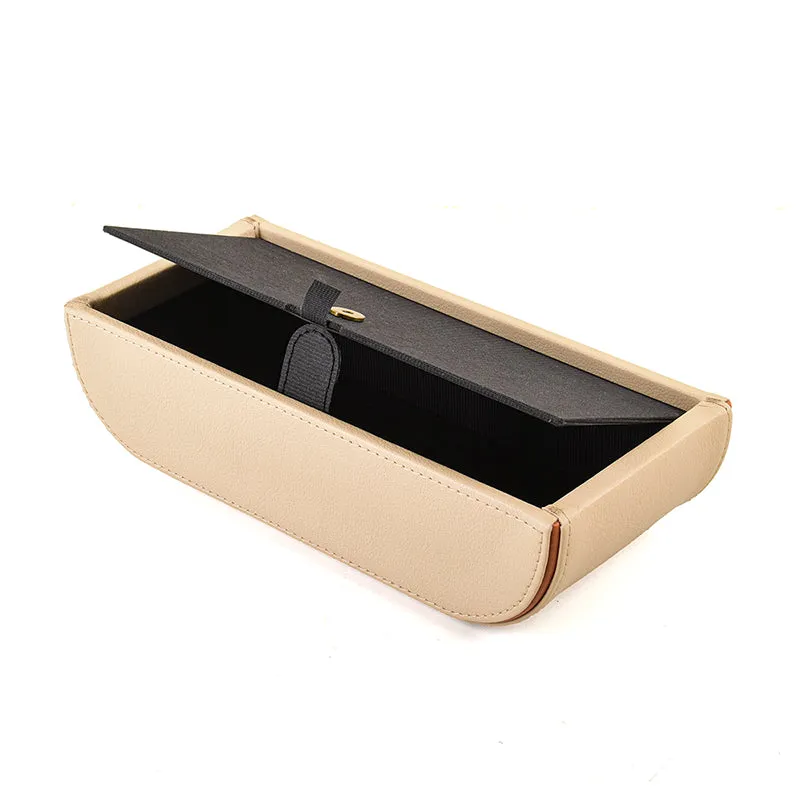 Tisca Curve Faux Leather Tissue Box - Beige media 8