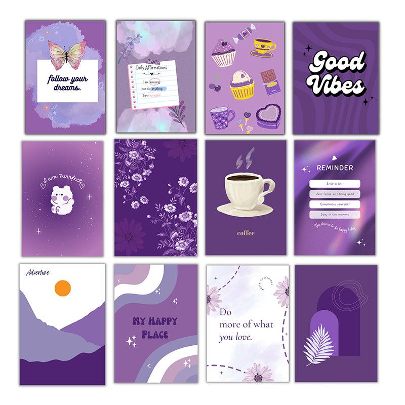 Purple Vibes Wall Poster - Set Of Twelve media 3