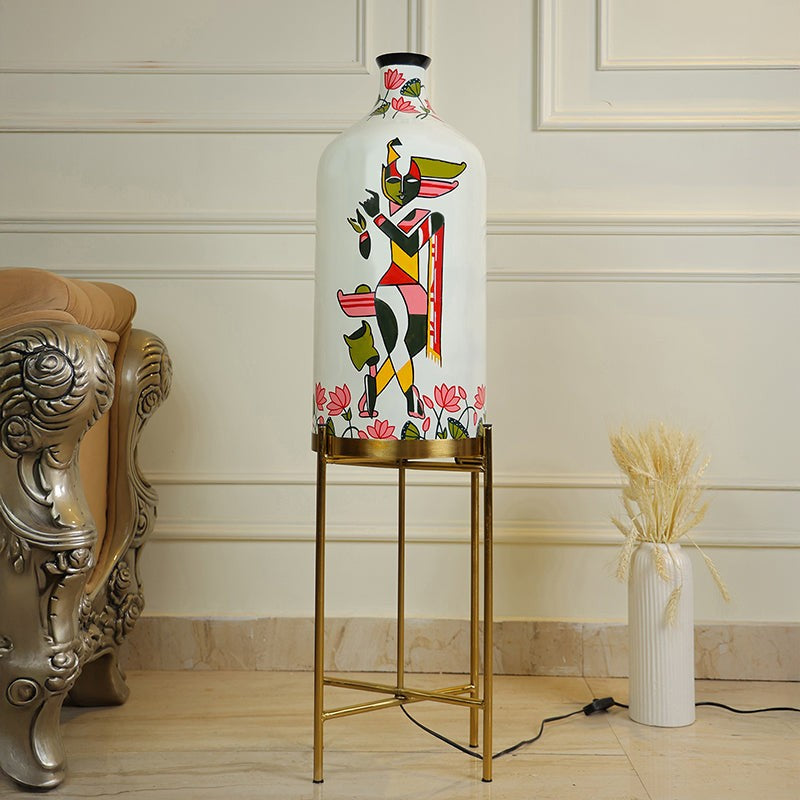 Nimbus Beam Hand Painted Metal & Glass Floor Lamp media 4