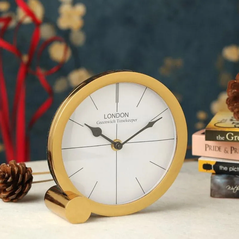 Gaspard Table Clock - Gold media 1