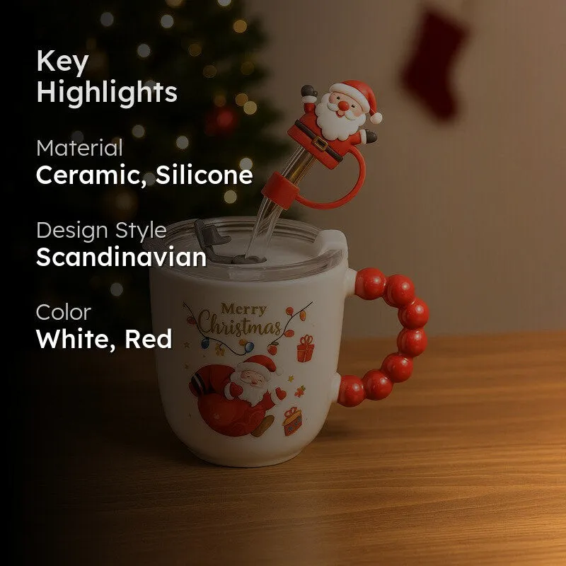 Santa Ceramic,Silicone Coffee Mug (350 mL) media 2