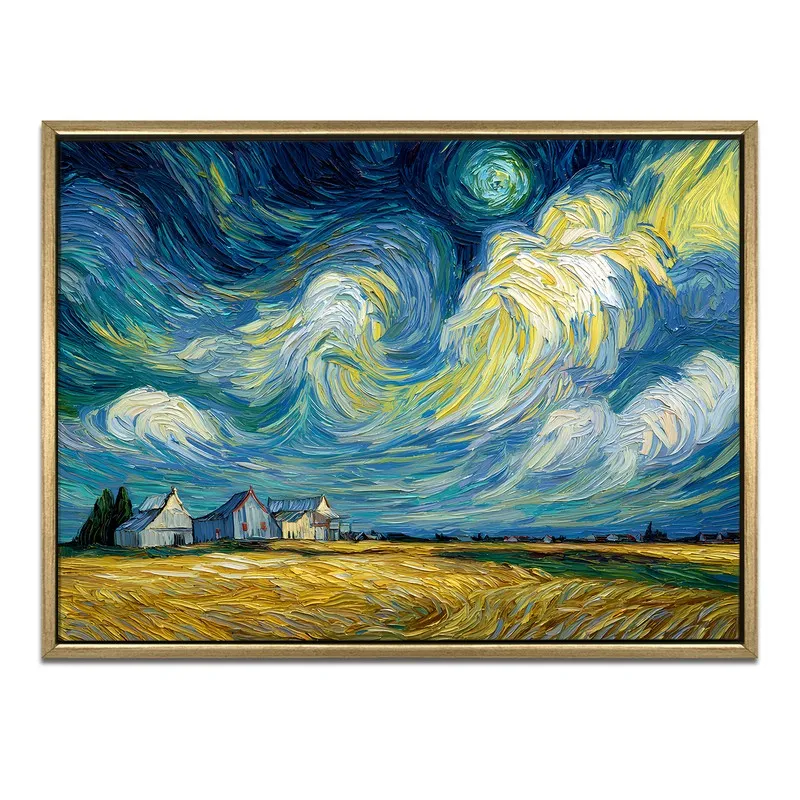 Horizon Sweep Canvas Wall Painting With Frame media 3