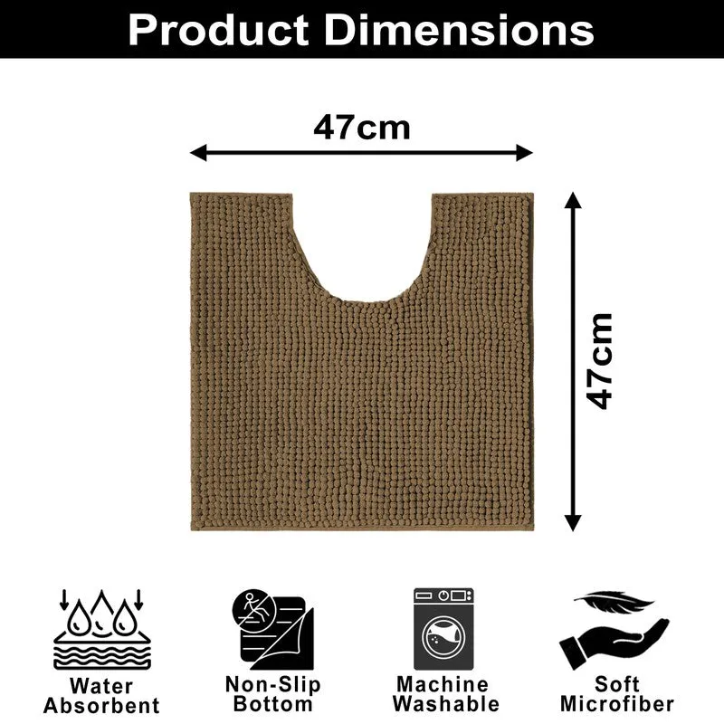 SolidEase Microfiber Bath Mat - Brown media 8
