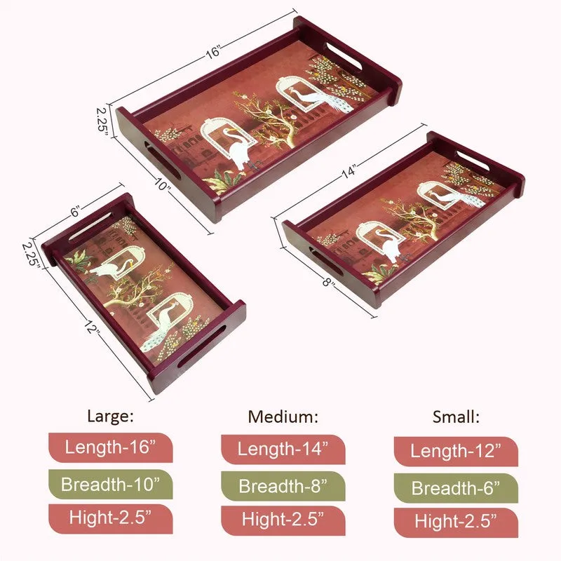 Ventra Wooden Serving Tray - Set Of Three media 9