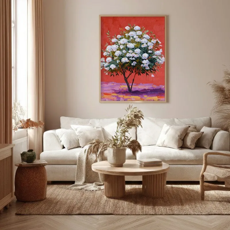 The Silent Orchard Canvas Wall Painting - Brown Frame media 5