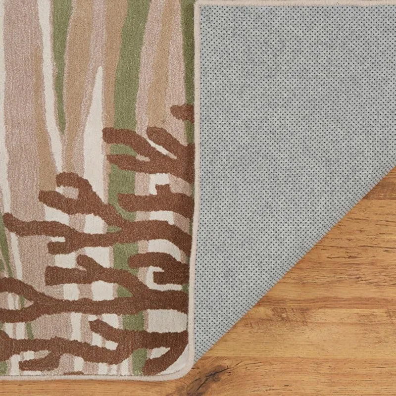 Coral Hand Tufted Dream Abstract Wool & Nylon Carpet - Brown media 6