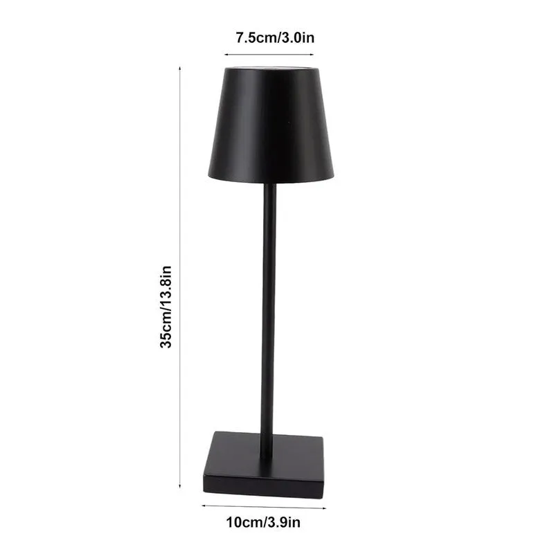 EverAura Style Metal Table Lamp - Black media 9