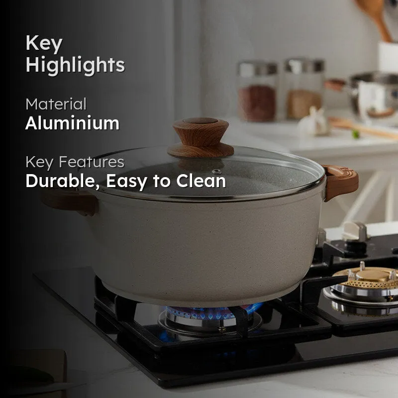 Bergner Smooth Sear Induction Safe Non-Stick Cooking Pot With Lid (20 cm) - Two Piece Set media 2