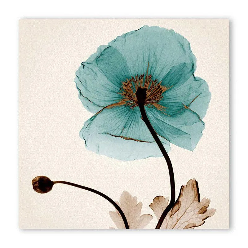 Harris Floral Cotton Canvas Wall Art media 5