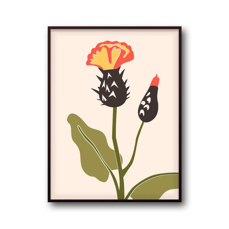 Floral Symphony Archival Canvas Wall Art - Black Frame media 8