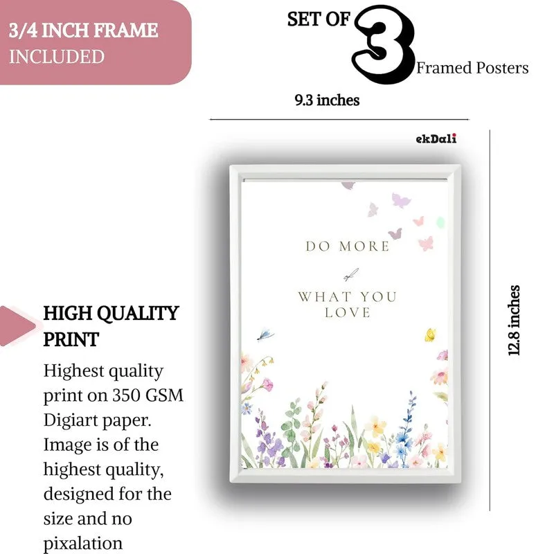Love Script Paper Wall Painting With Frame - White media 9