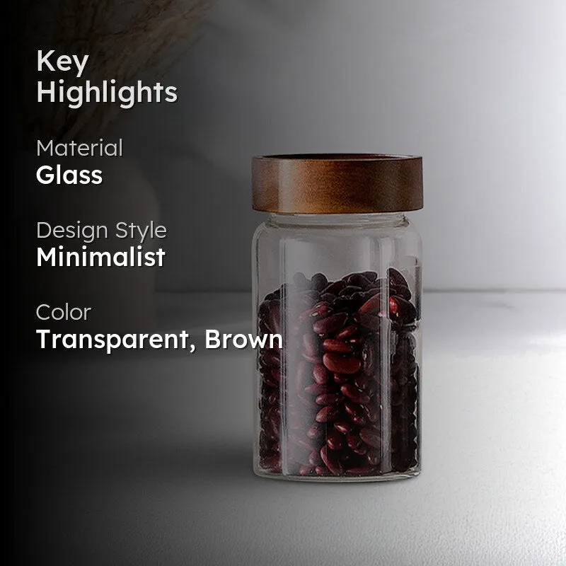 Bergner Crystal Seal Airtight Glass Storage Jar - 900 mL media 2