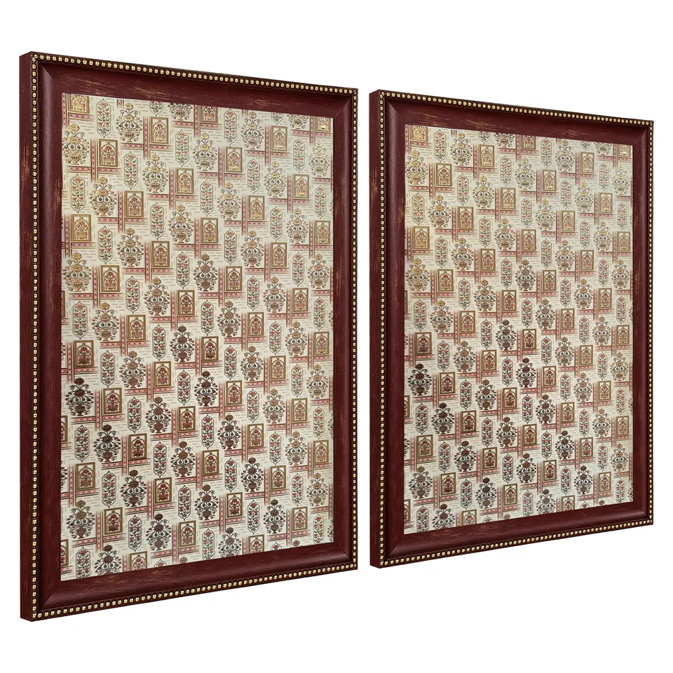 Traditional Wall Painting With Frame - Set Of Two media 9
