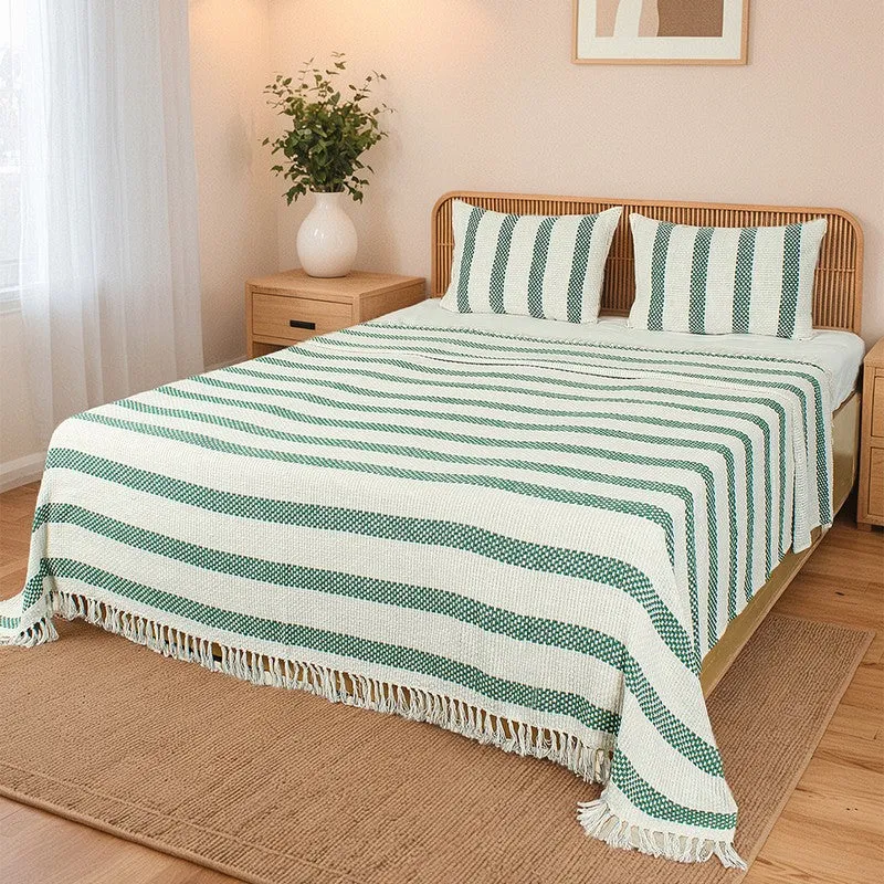 Zeyna Ease Cotton Bedcovers - Green media 4