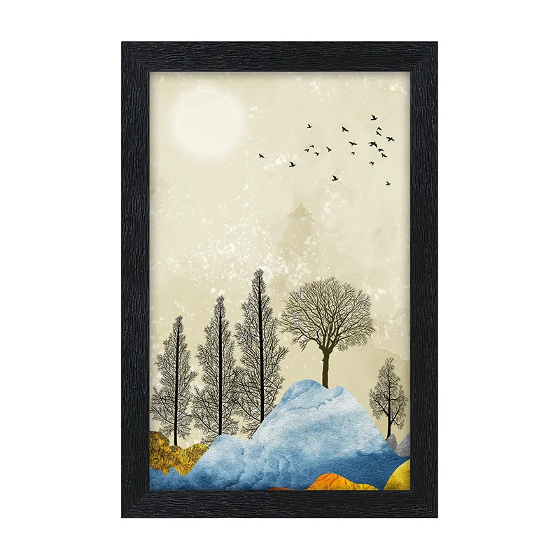 Forest Silhouette Wall Painting media 5
