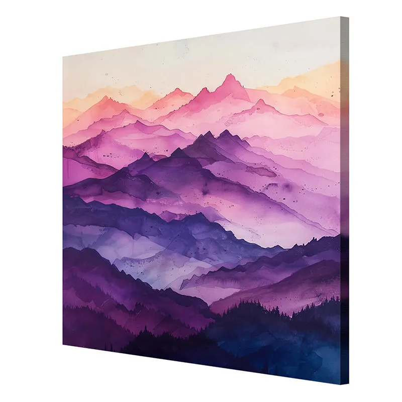 Purple Alps Wall Painting media 6