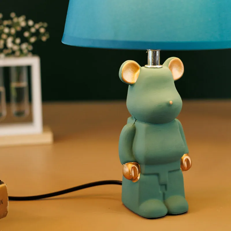 Dear Bear Ceramic Table Lamp - Blue,Gold media 3