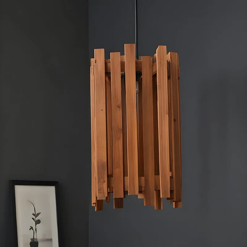 Kasai Single Wooden Ceiling Lamp media 3