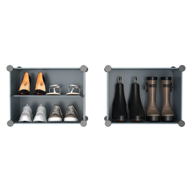 Wayfarer Grey Plastic & Metal Shoe Racks media 5