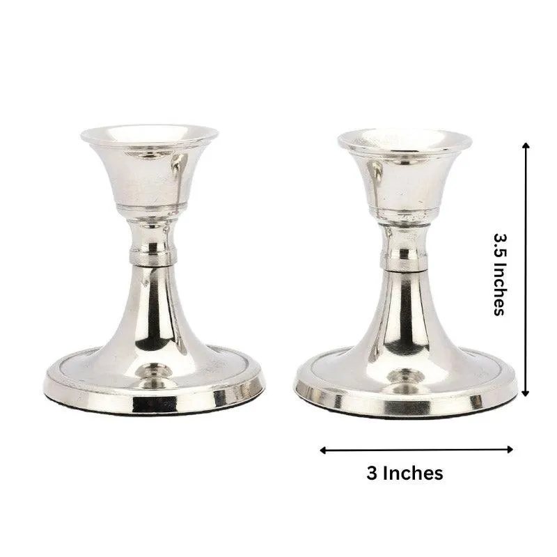 Tula Candle Holder (Silver) - Set Of Two media 5