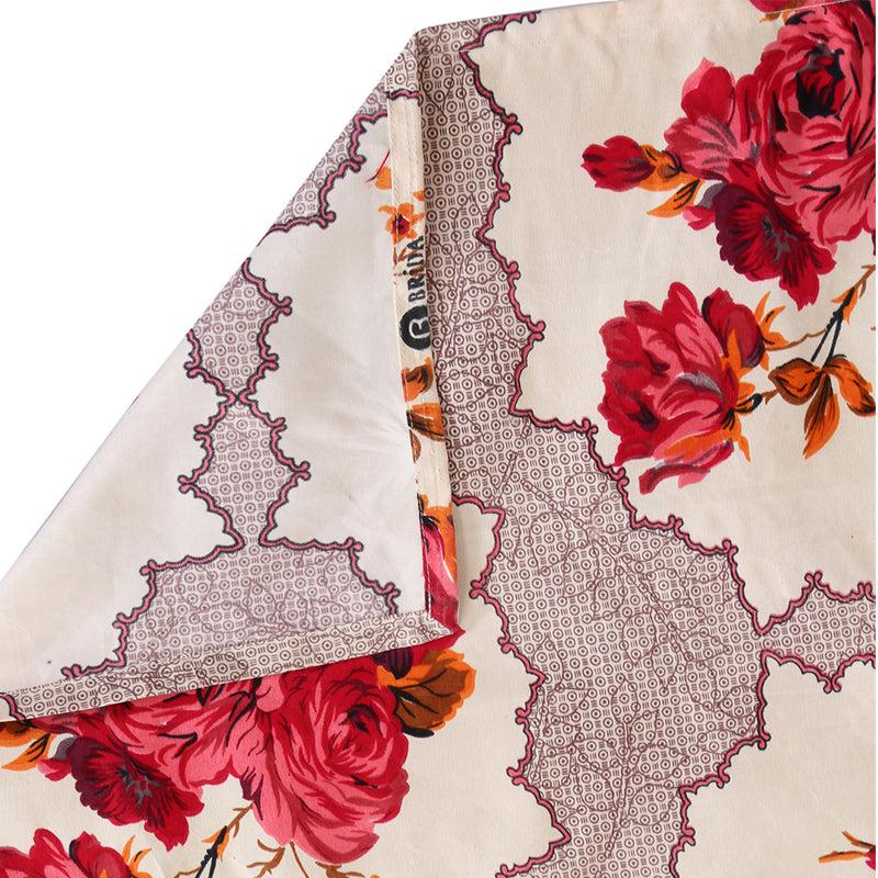 Nira Floral PollyCotton Bedsheet - 150 GSM media 5