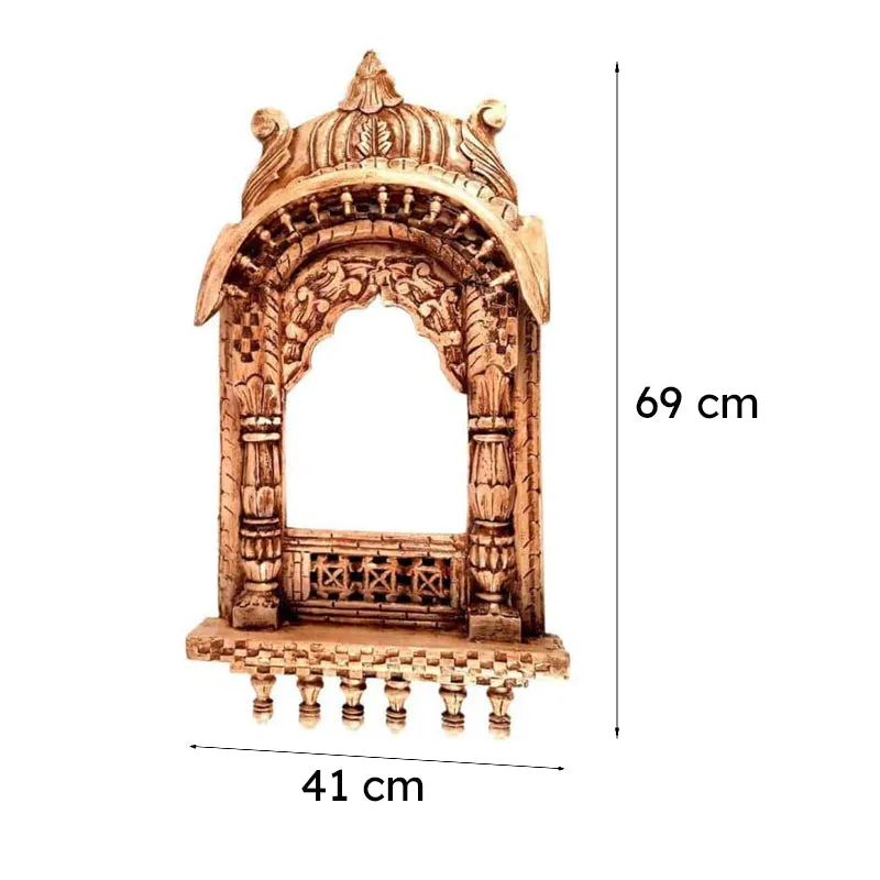 Swarna Jharokha Wooden Wall Accent media 5