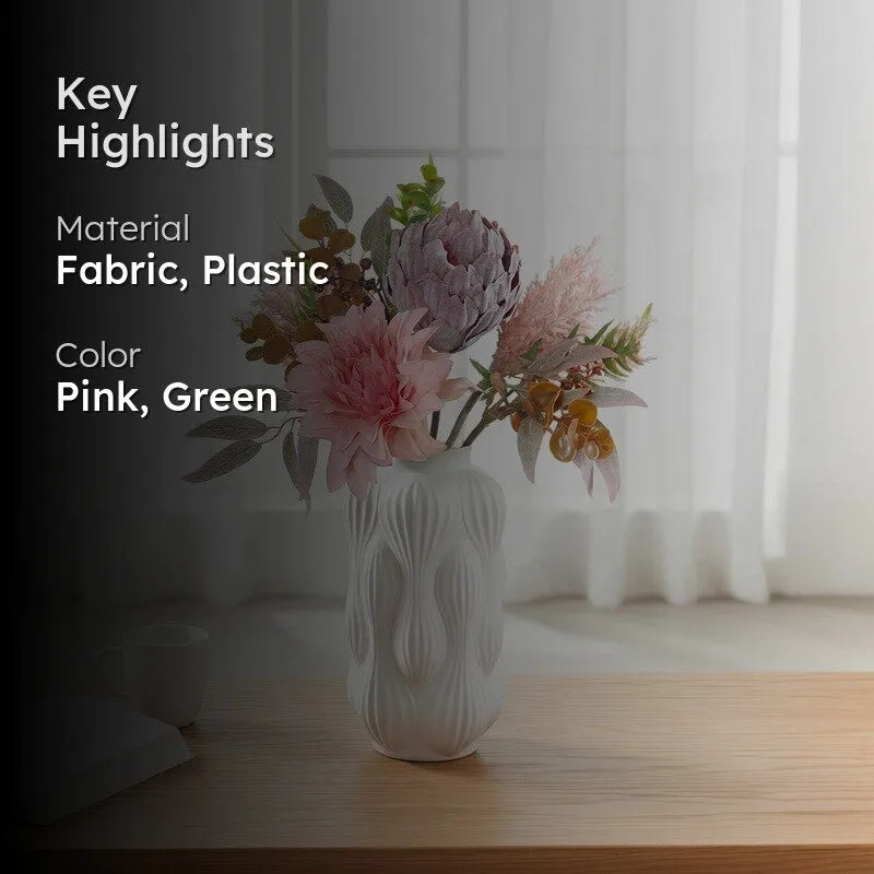Floral Bouquet Artificial Flowers - Pink media 2