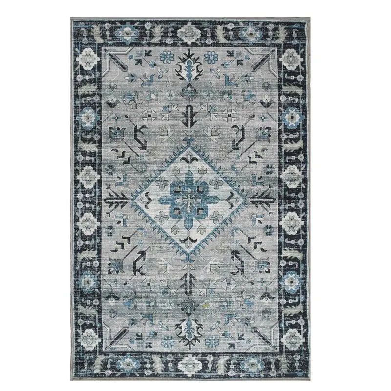 Aftab Velvet Rectangle Anti-Skid Carpet media 1