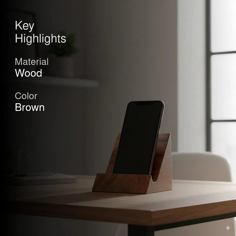All-in-One Wood Desktop Organizer - Brown media 2