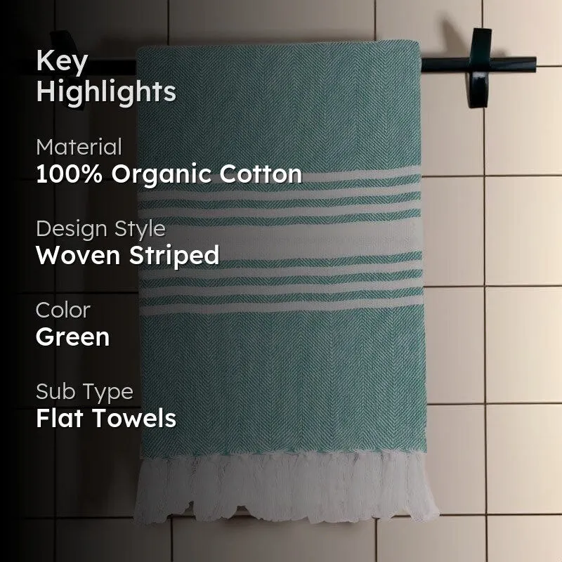Striped Bliss Bath Towel - Mint media 2