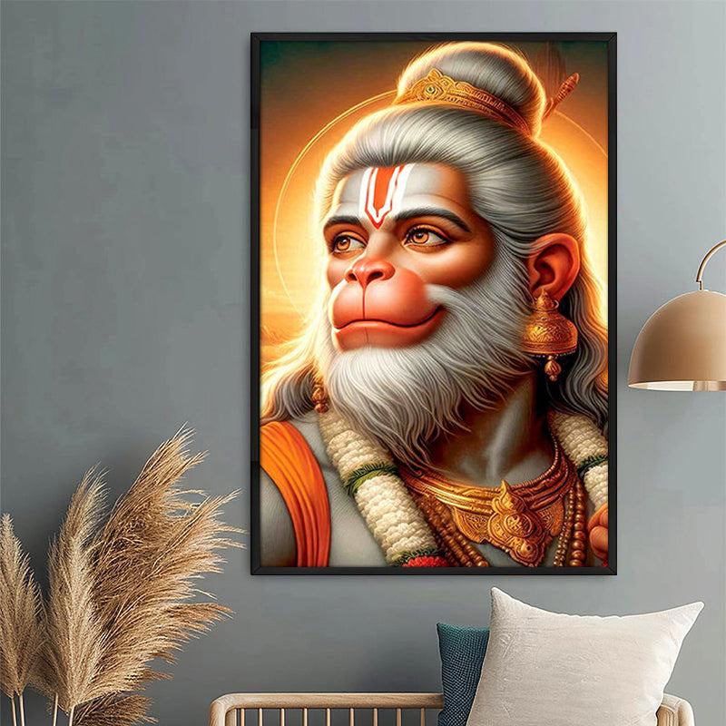 The Divine Warrior Wall Painting With Frame