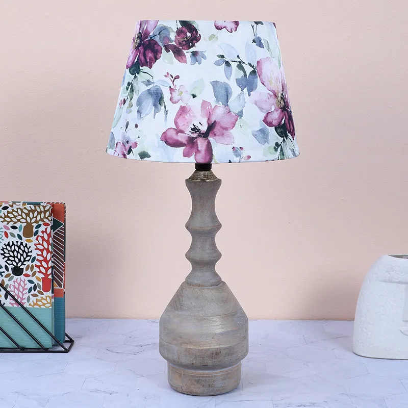 Lumikko Glyph Printed Mango Wood Table Lamp - Multicolor media 2