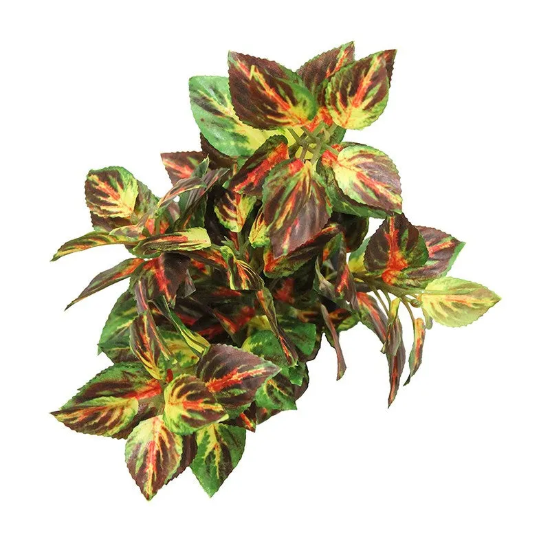 Artificial Coleus Leaf Bonsai Plant With Ceramic Pot - 0.7 Feet media 5
