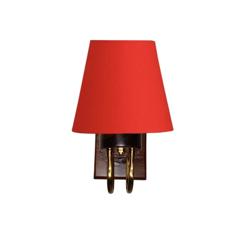 Gilded Arch Decorative Cotton Wall Lamp - Red media 3